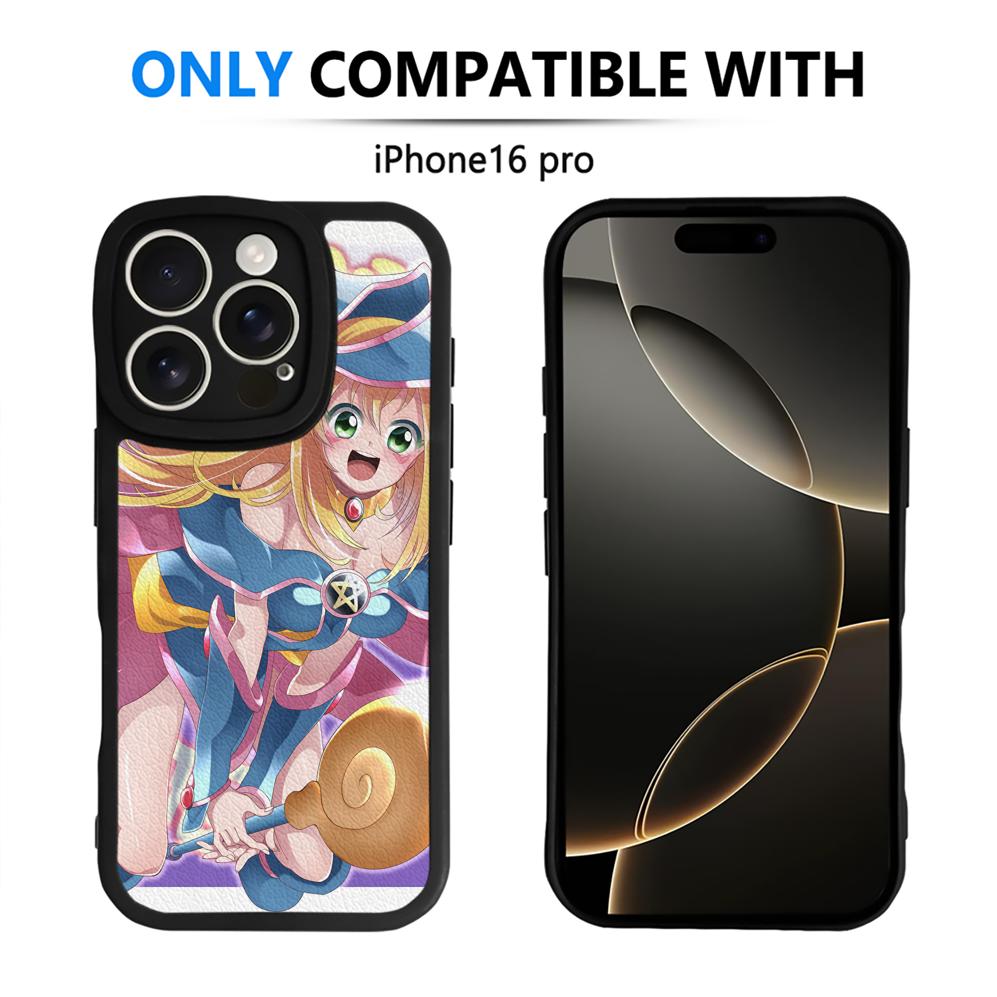 （画像用） 遊☆戯☆王 Yu-Gi-Oh! 【iPhone 16シリーズ対応】シリコンスマホケース（レザー調） 材質：シリコン